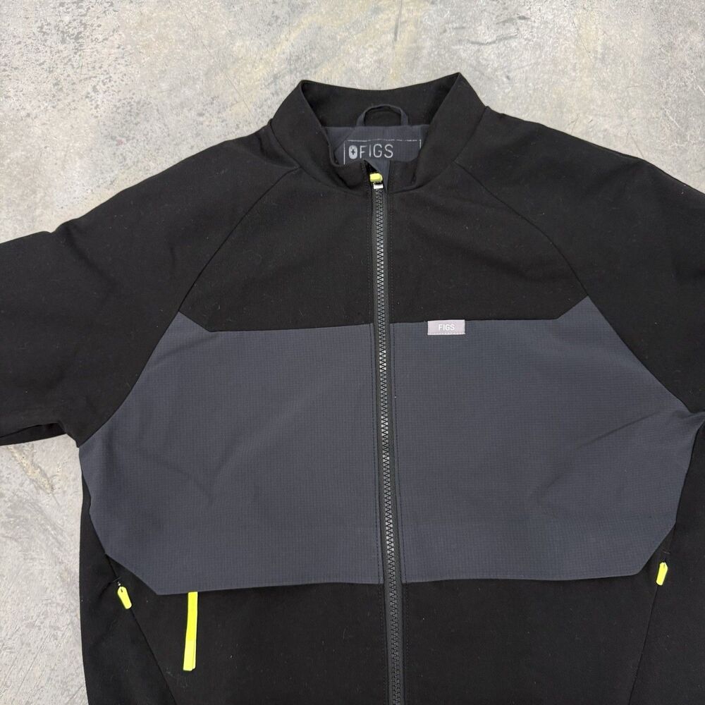 FIGS Technical Collection Full Zip Jacket Black G… - image 7